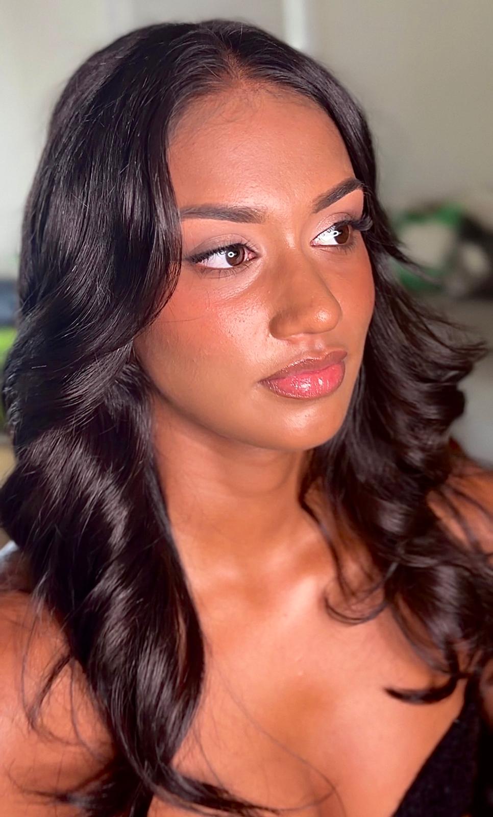 Island Heat eye shadow look by Amber Linane, makeup artist Queensland